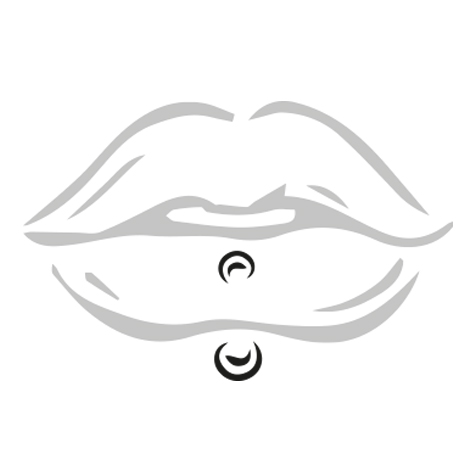 VERTICAL LABRET PIERCING